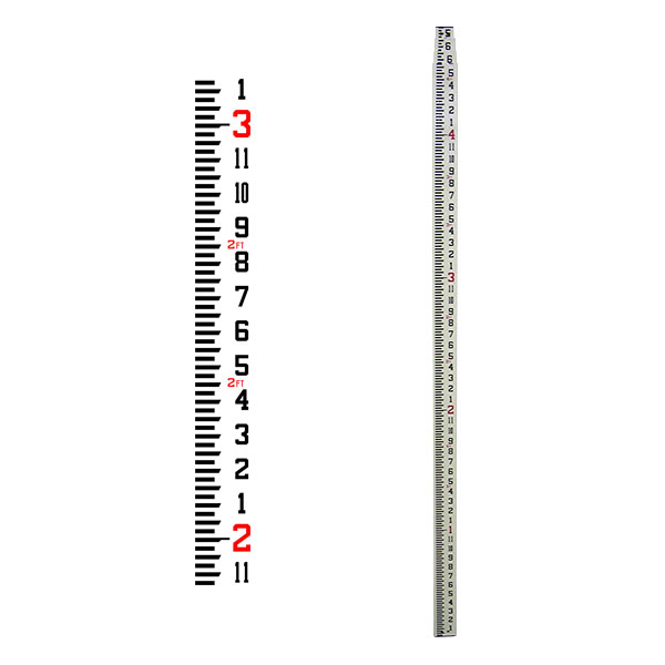 Topcon 16 Ft Fiberglass Grade Rod (Inches)