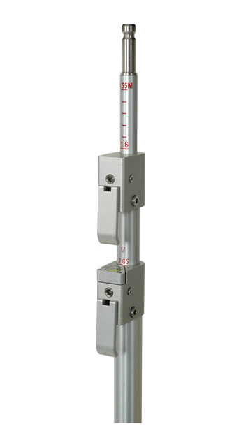 SECO Aluminum Swiss QLV 12 Ft Prism Pole 10ths Metric 5802-20