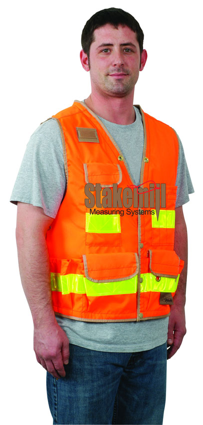 SECO 8068 Series Surveyors Vest Class 2 Fluorescent Orange